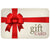 Gift card with red ribbon