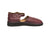 Mary Jane Burgundy Leather Shoe - Side Profile