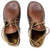 Brown North Pacific Handmade leather shoes by Aurora Shoe Co. - top down orientation